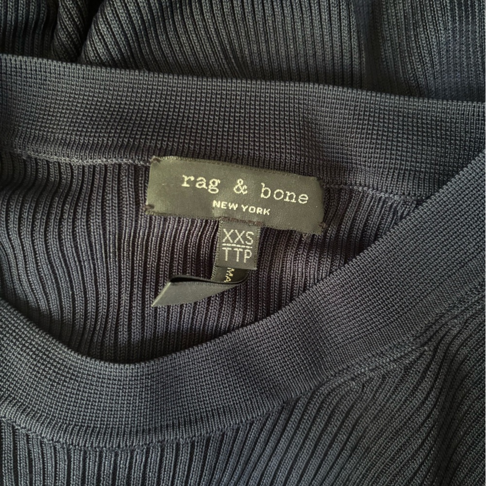 Rag & Bone Elegant Ribbed Women's Top - Picture 3 of 6